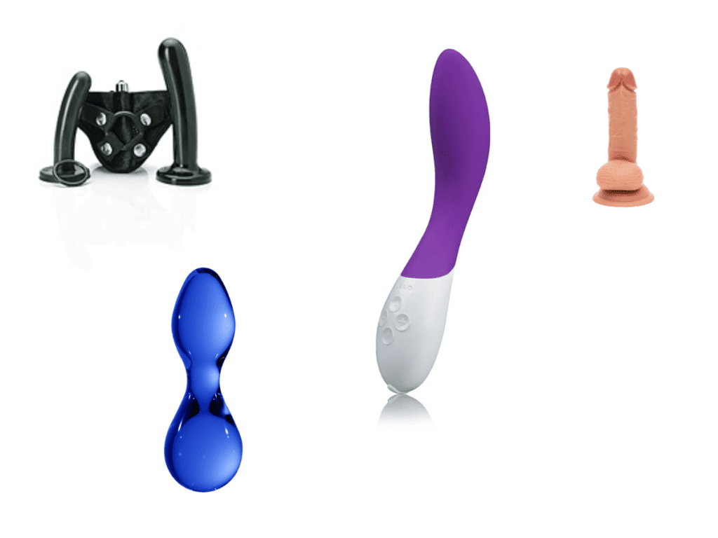 An image of four of the best dildos for couples